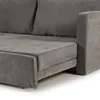 Sofá Cama Lucca - Tela Microfibra - Berlin 06 (Grafito) en Gris - Sillones y sofás, Uruguay | NYR, vista 4 de 7