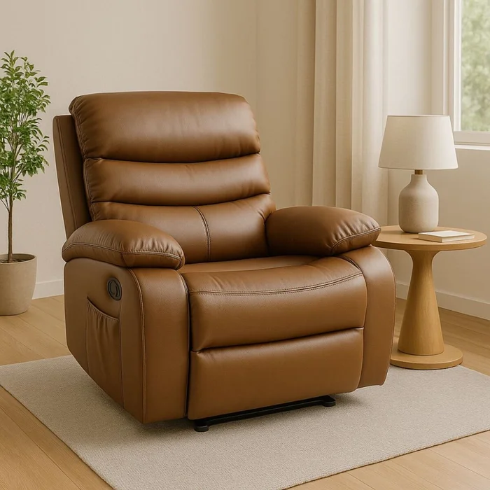 Sillon reclinable 1 cuerpo - Marron en Marrón - Sillones y sofás, Uruguay | La Cueva Muebles