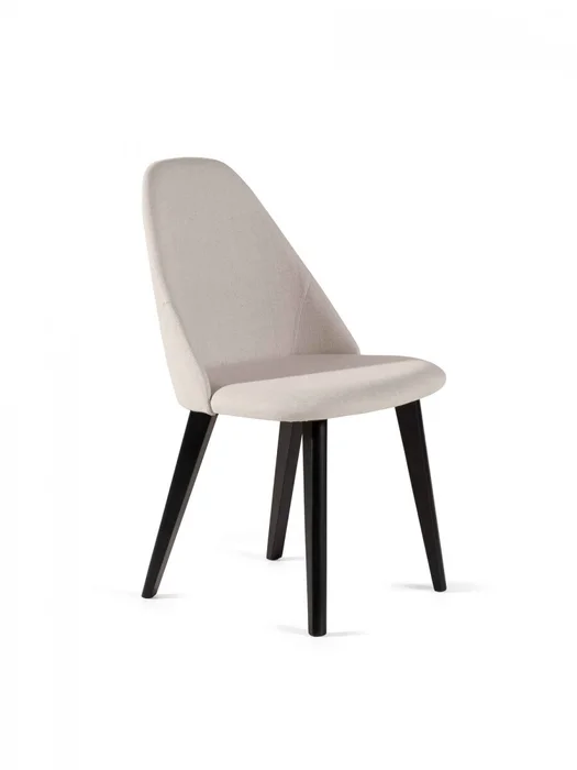 SILLA SOLAR MADERA NEGRA TELA 3007 52X59X86H en Beige - Sillas, Uruguay | Vinibel