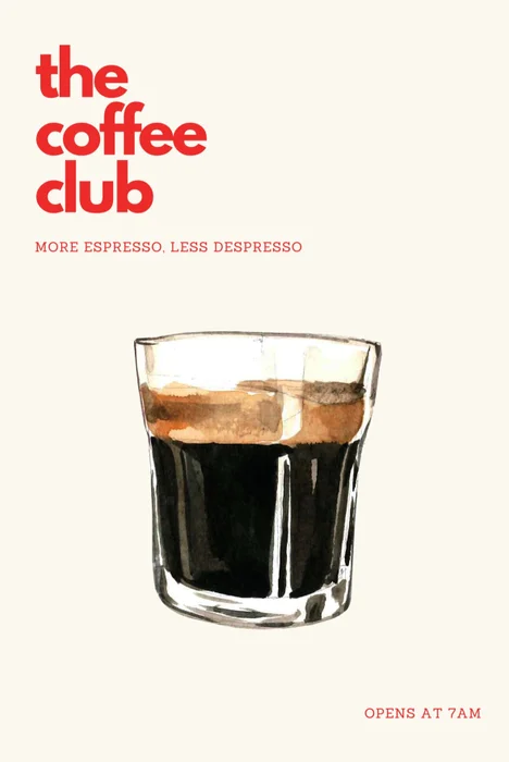 The cofee club en Negro - Láminas, Uruguay | Mara Estudio