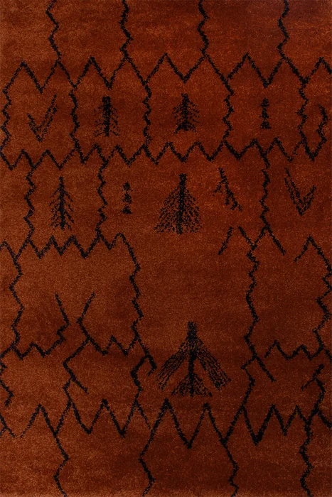 ALFOMBRA ROYAL NOMADIC RON/5404/1H95/ 160X230 COPPER/CHOCOLATE - Alfombras, Uruguay | Vinibel
