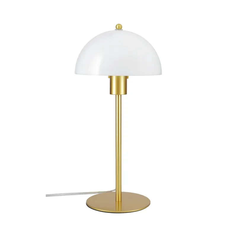 Luminaria De Mesa Mushroom Opal Bronce en Amarillo - Lámparas de mesa, Uruguay | Serlux