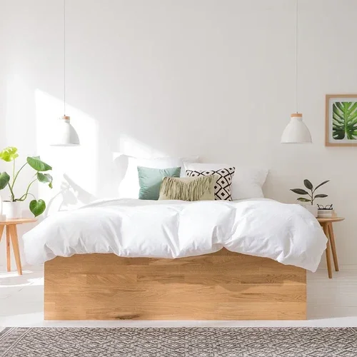 Cama Bromelia en Madera natural - Mesas de luz, Uruguay | Decoquadra, vista 5