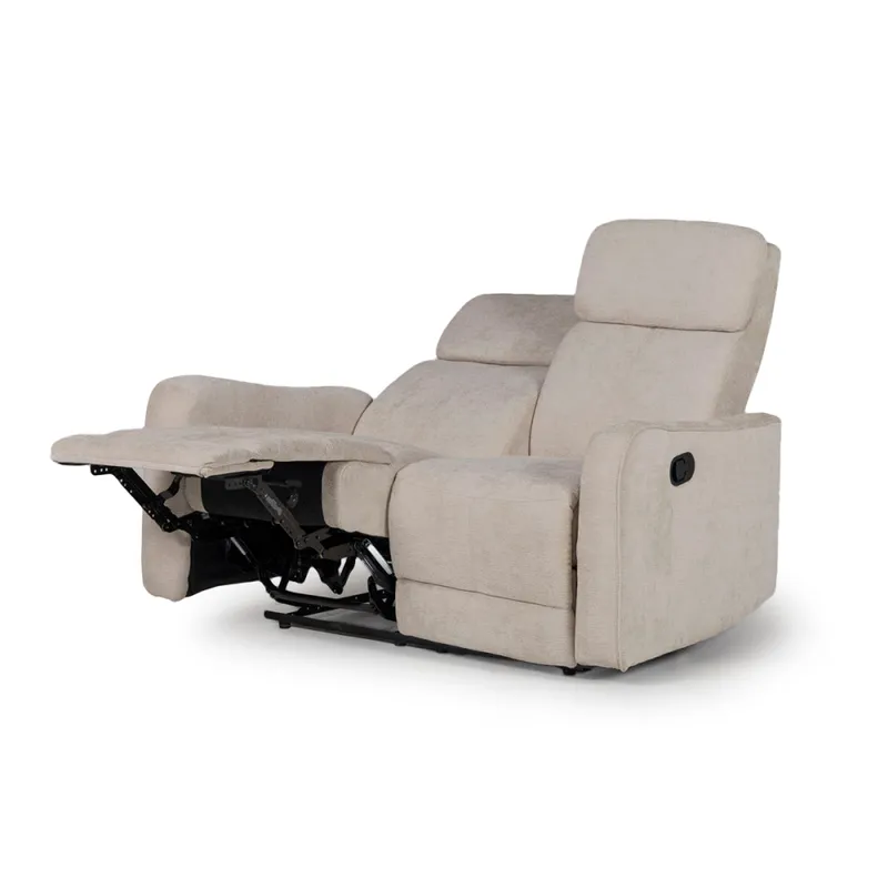 Sofá Pacific (Reclinable) - 2 cuerpos - Tela Microfibra - XHR-15 (Greige) en Beige - Sillones y sofás, Uruguay | NYR