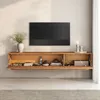 Rack TV 180CM Suspendido/Flotante Trega - Madera Maciza - Muebles para TV, Uruguay | Balton, vista 4 de 8