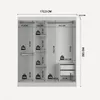 Ropero 3 Puertas Wardrobe - Blanco Mate - Roperos y placares, Uruguay | Rústico Hogar, vista 4 de 4