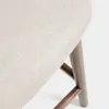 Taburete Ciselia chenilla beige y patas de madera maciza fresno acabado tono nogal FSC Mix Credit 65cm en Beige - Butacas, banquetas y puffs, Uruguay | Kavehome, vista 6 de 8