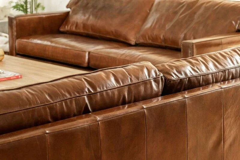 SILLON CUERO ITALIANO - 3 CUERPOS en Marrón - Sillones y sofás, Uruguay | La Iberica, vista 5