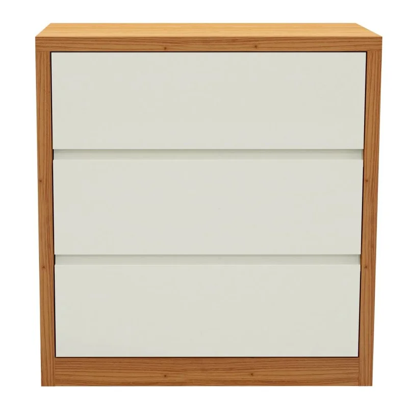 Comoda Mela 90CM 3 Cajones 100% MDF en Madera natural - Cómodas, Uruguay | Balton, vista 5