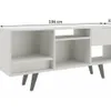 Rack con cajón RK-2111 Nogal - Muebles para TV, Uruguay | Que Sal Muebleria, vista 6 de 8