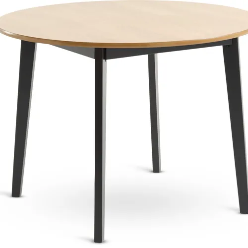 Mesa de comedor JEGIND Ø105 roble/negro en Roble/negro - Mesas de comedor, Uruguay | JYSK