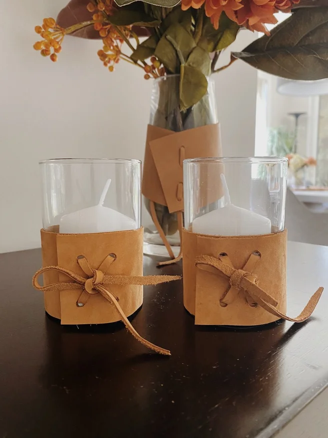 Velas lazo – Set x2 en Marrón - Decoración, Uruguay | Dreams On Time, vista 2