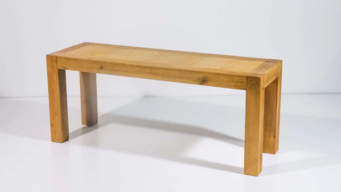 BANCO / PIE DE CAMA GAROPABA 1,08mt en Madera natural - Butacas, banquetas y puffs, Uruguay | Fundamento Muebles, vista 2