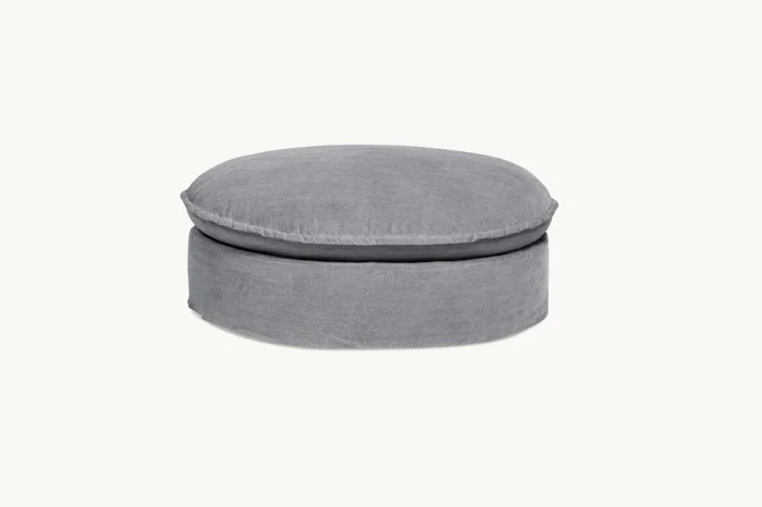Puff con funda Simon en Gris - Sillones y sofás, Uruguay | Pieza Clave