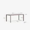 Mesa de exterior Culip de aluminio con acabado marrón - 180 x 90 cm en Marrón - Mesas de comedor, Uruguay | Kavehome, vista 6 de 6