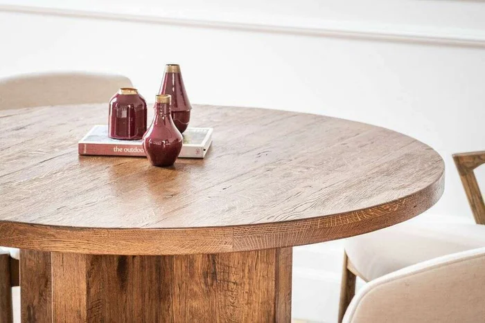 MESA COMEDOR GALERIE - HAYA MACIZA - 1.20 MTS en Marrón - Mesas de comedor, Uruguay | La Iberica, vista 6