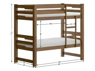 Cucheta MADRI Nogal en Marrón - Dormitorio, Uruguay | Quesal, vista 4