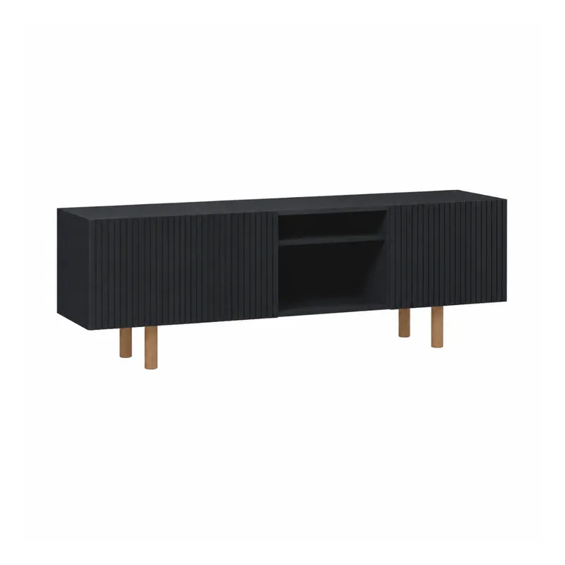 Rack Capri 160 cm - Negro - Muebles para TV, Uruguay | Berna home