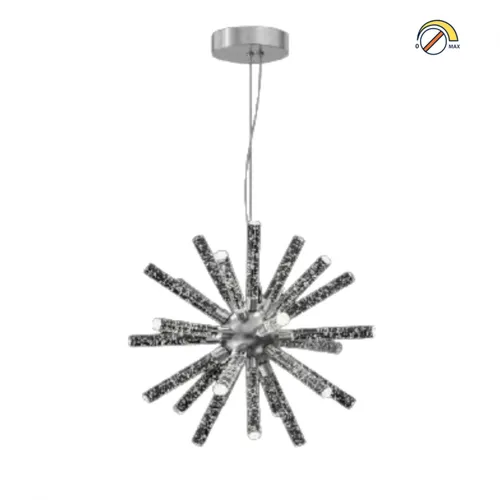 Colgante Led esfera 18 luces 50W Dimerizable en Plateado - Lámparas colgantes, Uruguay | Iluminica
