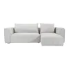 SOFA CORSO CHAISE DER 266X105X80CM (2PIEZAS) TELA GRIS CLARO - Sillones y sofás, Uruguay | Vinibel, vista 1 de 4