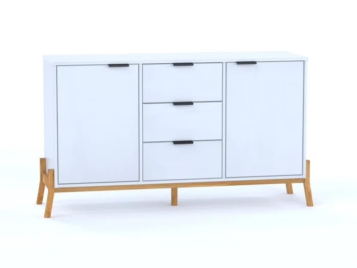 APARADOR JAPON CS9160 NATURAL BLANCO - Muebles para TV, Uruguay | Rosas Hermanos