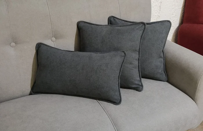 Almohadón 30x50cm - Muebles Da Vinci en Gris - Textiles, Uruguay | Muebles Da Vinci, vista 5