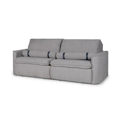 Sofá Cama Sense - Tela Microfibra - Berlin 05 (Ceniza) en Gris - Sillones y sofás, Uruguay | NYR