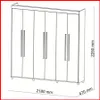 Placard 6 puertas – Elegance 10037 - Roperos y placares, Uruguay | Punto Unión, vista 9 de 12