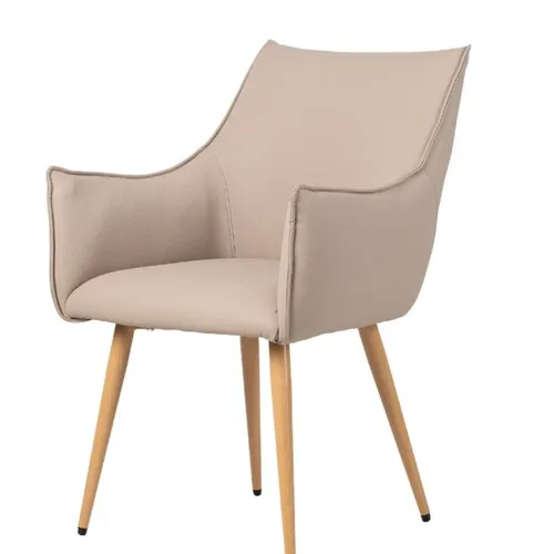 Butaca BRUNA en PU - Beige en Beige - Butacas, banquetas y puffs, Uruguay | Finkel