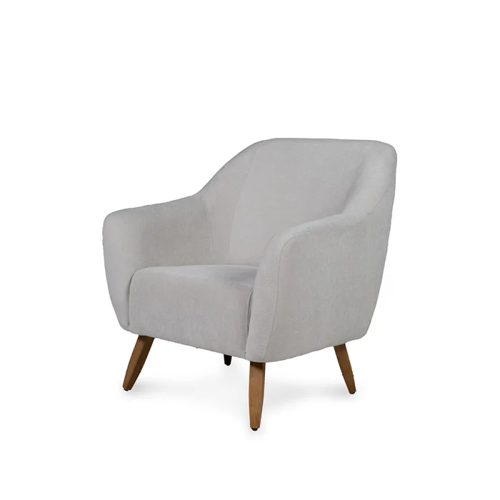 Butaca Paula - Tela Microfibra - C39 (Hielo) en Beige, Uruguay | NYR