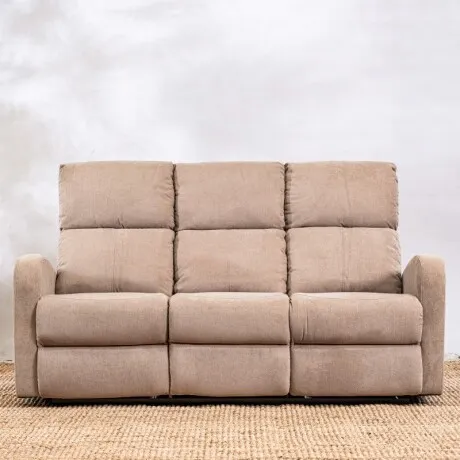 Sillón Reclinable Taos 3 Cuerpos - Beige en Beige - Sillones y sofás, Uruguay | Aihaus
