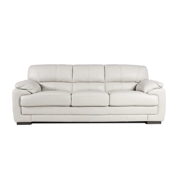 Sofá Oxford - Cuero Básico - 3 cuerpos - Arena en Beige - Sillones y sofás, Uruguay | NYR, vista 2