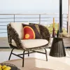 Alfombra Rodhe Ø 150 cm - beige en Beige - Textiles, Uruguay | Kavehome, vista 2 de 4
