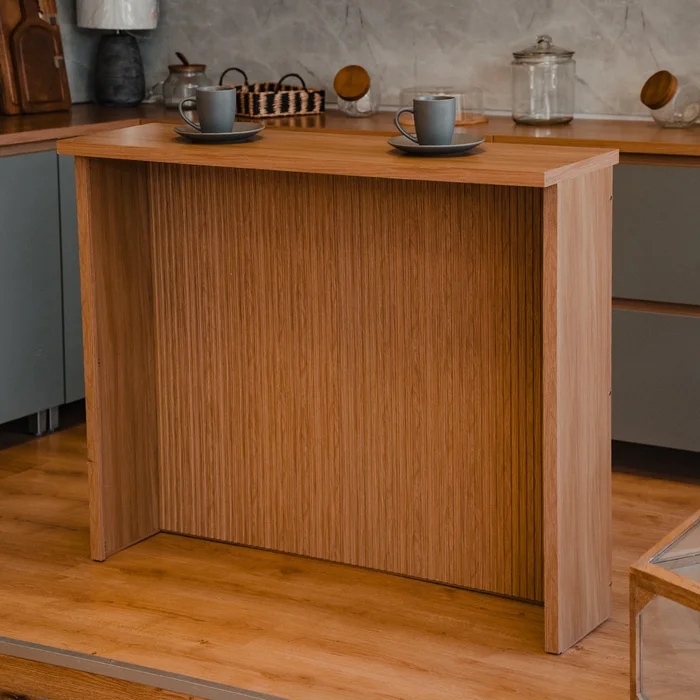 Isla desayunador - Sueca 120cm Marrón en Madera natural - Mesas de arrimo, Uruguay | Ecowood, vista 9