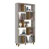 BIBLIOTECA ESTANTERIA ALFA MIEL/BLANCO CUBOS en Multicolor - Bibliotecas, Uruguay | Alfa Ventas, vista 1 de 4