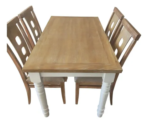 Juego De Comedor Madera Maciza Ozark Español Con 4 Sillas A Eleccion en A Eleccion - Mesas de comedor, Uruguay | Ozark Home
