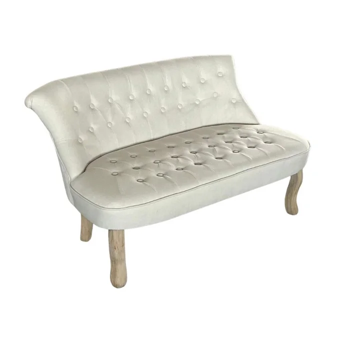 Sillon 2 cuerpos Luis XV en Beige - Sillones y sofás, Uruguay | La Cueva Muebles, vista 2