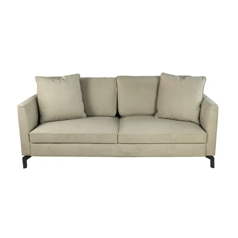 SOFA JOHNNY 200X90X92CM TELA BEIGE TAUPE - Sillones y sofás, Uruguay | Vinibel