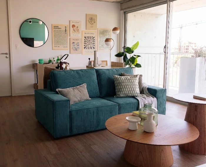 Sofa Moscú 3 Cuerpos 200cm – Verde Easy Clean en Verde - Sillones y sofás, Uruguay | Berna home, vista 2