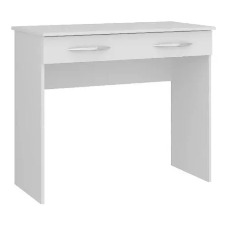 Escritorio 1 cajon - Blanco en Blanco - Escritorios, Uruguay | La Cueva Muebles, vista 5