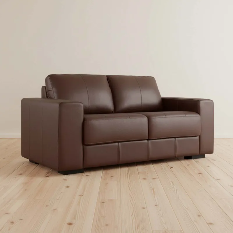 Sillón 2 Cuerpos Cuero-100-natural Marron Texas Caramelo en CARAMELO - Sillones y sofás, Uruguay | Divino