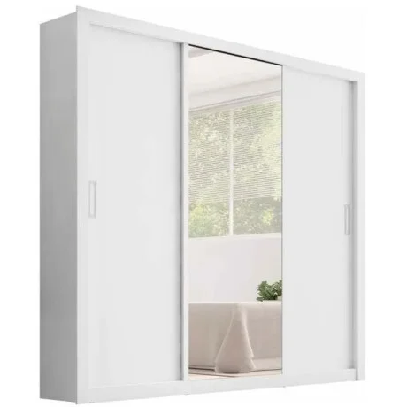 Ropero puertas corredizas - Blanco en Blanco - Roperos y placares, Uruguay | La Cueva Muebles, vista 6