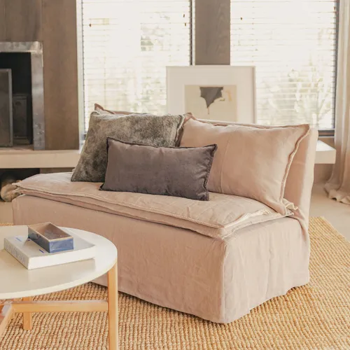 Sillón Mora doble en Beige - Sillones y sofás, Uruguay | De Arcos
