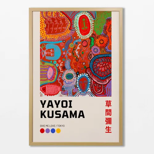 Yayoi Kusama - Give me love en Multicolor - Láminas, Uruguay | La Cuadrería