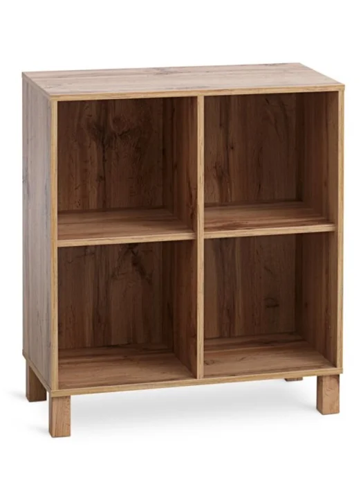 Estantería SKALS 4 comp. roble en Madera natural - Bibliotecas, Uruguay | JYSK