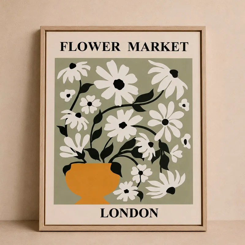 Cuadro Flowers London en Multicolor - Decoración de pared, Uruguay | Alta Gracia Deco