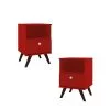 Mesa De Luz Linea Retro Living Dormitorio 1 Cajon Rt3019 2 en Rojo - Sillones y sofás, Uruguay | Soy Hogar, vista 2