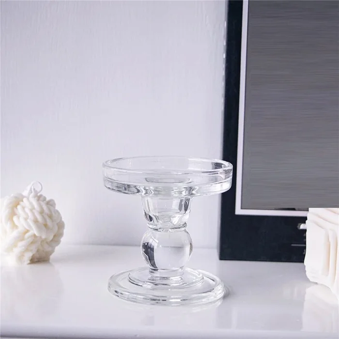 CANDELABRO VIDRIO D8.5/H8.6CM - Velas y Portavelas, Uruguay | Decohogar, vista 3