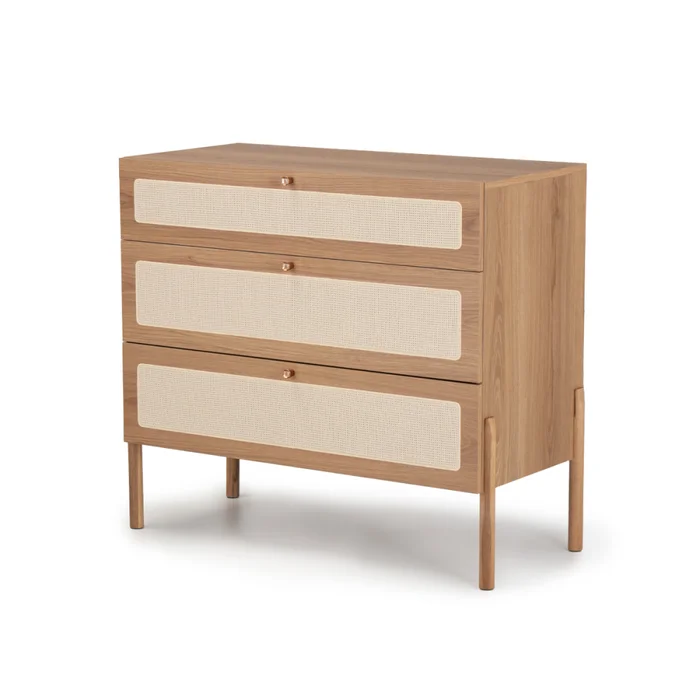 Comoda Oslo - Natural con tejido en Marrón - Cómodas, Uruguay | Nyr, vista 4