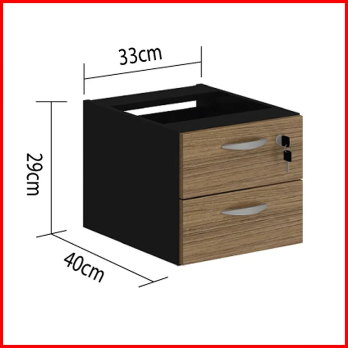 Cajonera auxiliar 2 cajones – TEK 3340 en Multicolor - Escritorios y sillas de escritorio, Uruguay | Punto Unión, vista 2
